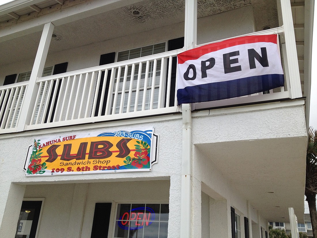 Kahuna Surf Subs is located at 109 S. Sixth St., Flagler Beach. PHOTO BY SHANNA FORTIER