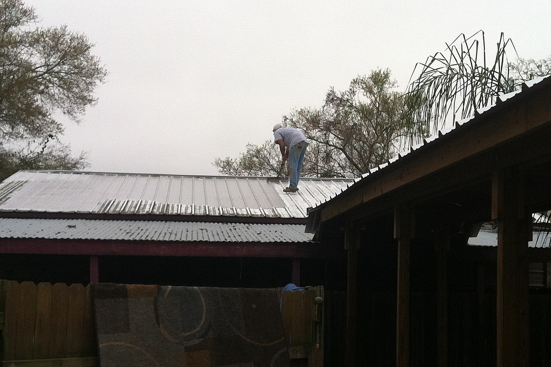 Donations have been put to good use: The roof at Second Chance Rescue has been fixed! (Photo courtesy of Debi Root)