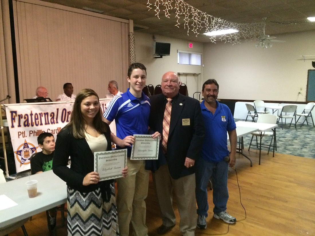 Elizabeth Savone, Christopher Sovia, Mayor John Netts and Todd Cardillo COURTESY PHOTO