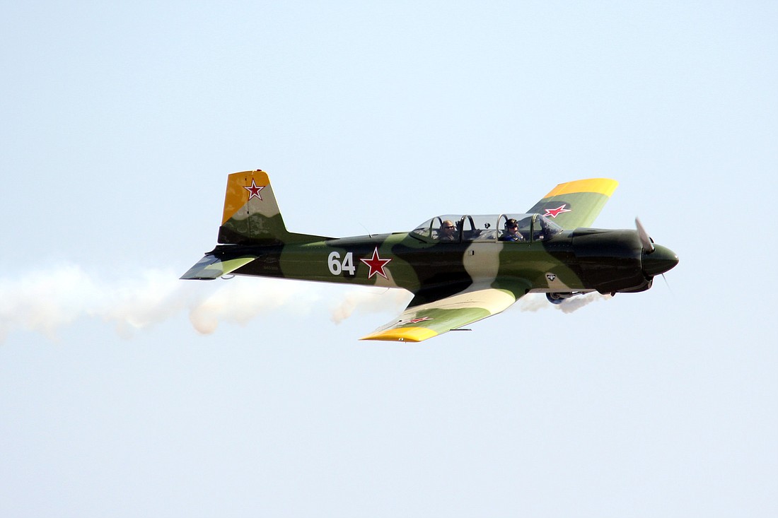 War bird air demonstrations were held throughout the day. PHOTOS BY SHANNA FORTIER