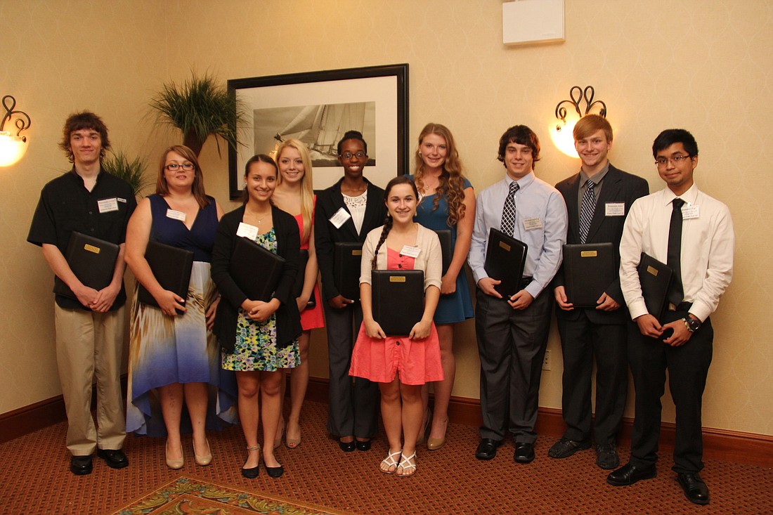 Ten students revived scholarships from the Flagler/Palm Coast Kiwanis Club this year. PHOTOS BY SHANNA FORTIER