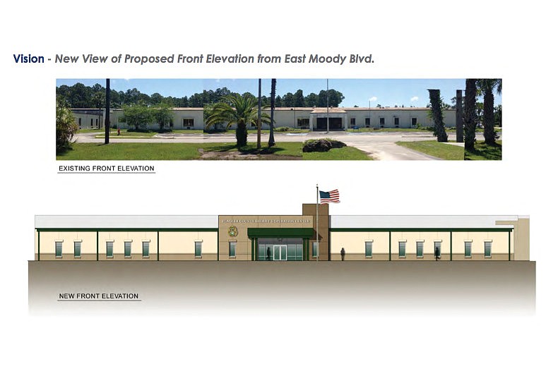 Architect Christopher Noel, vice-president of TTV Architects, submitted this draft of a new Sheriff's Operations Center during a presentation before the County Commission June 2.