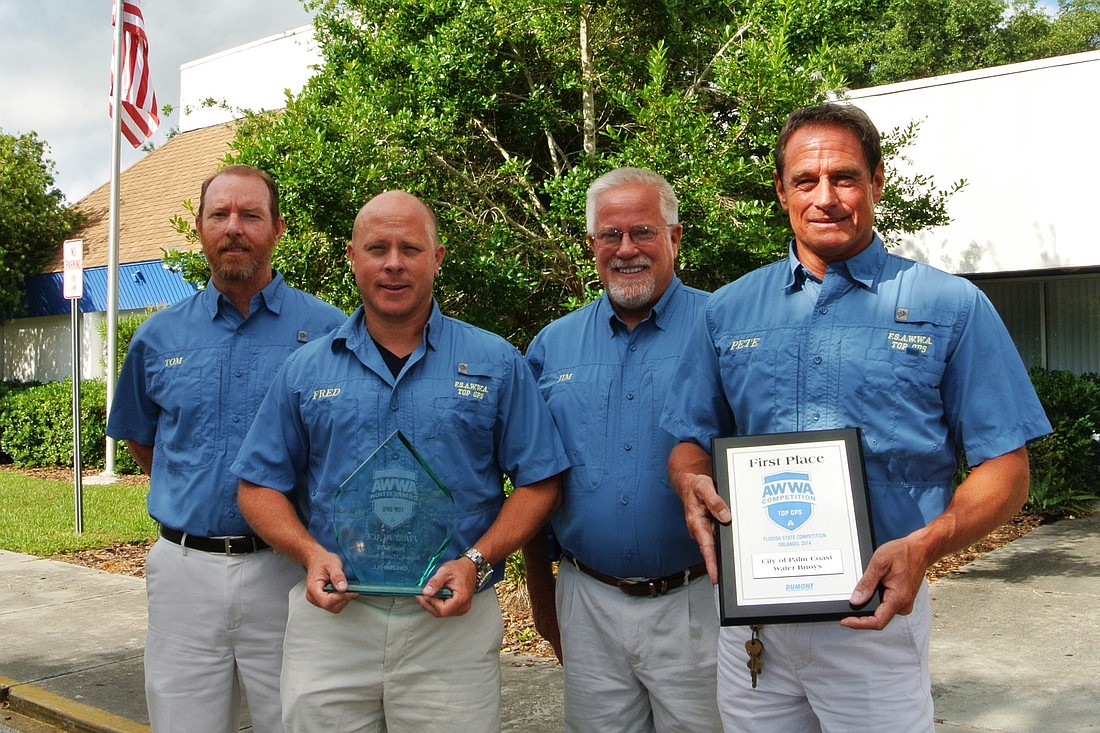 The winning Top Ops National Championship team, from left: Tom Martens, Fred Greiner, Jim Hogan and Peter Roussell. (Courtesy photo.)