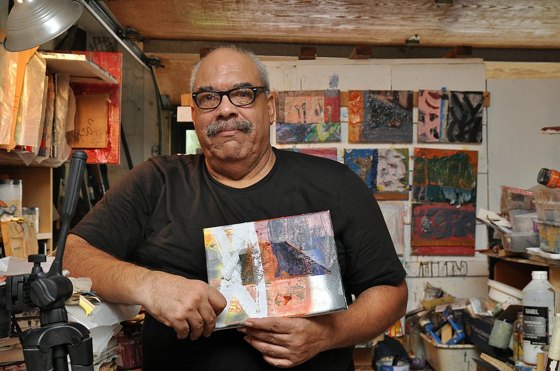 Lawrence Philp has been painting for 40 years. PHOTOS BY SHANNA FORTIER