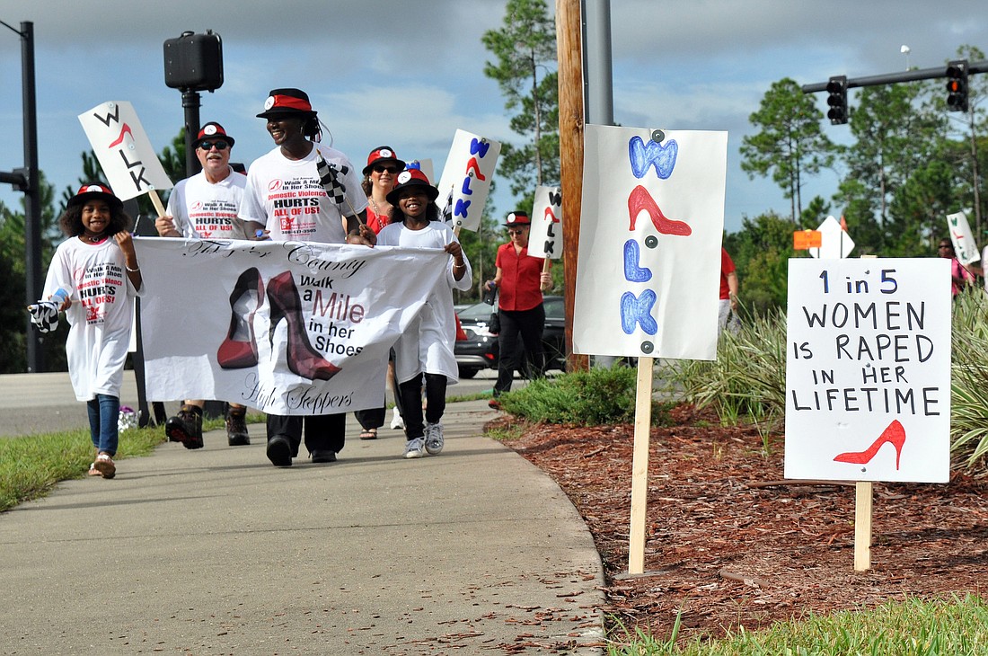 More than 100 walkers came out to support the cause. PHOTOS BY SHANNA FORTIER