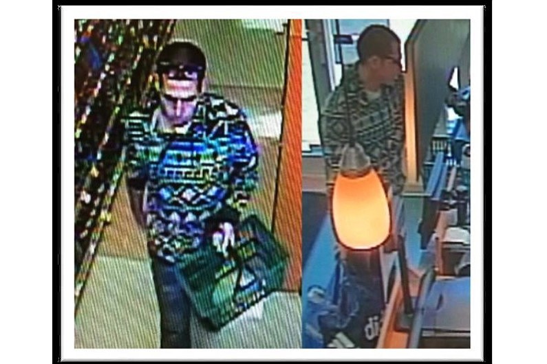 Flagler Beach police are trying to identify this man, who stole $400 worth of liquor from Publix Liquors. Photo courtesy of the Flagler Beach Police Department.