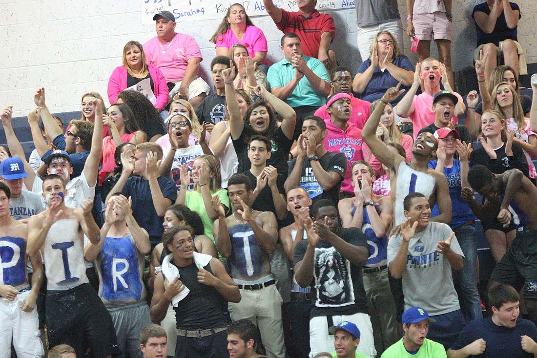 The Matanzas student section cheered as loud for the first point as they did the match-winning point.
