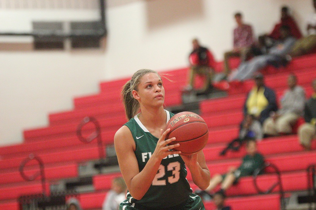 Tamara Henshaw led all scorers with 16 points on the girls' basketball's opening night.