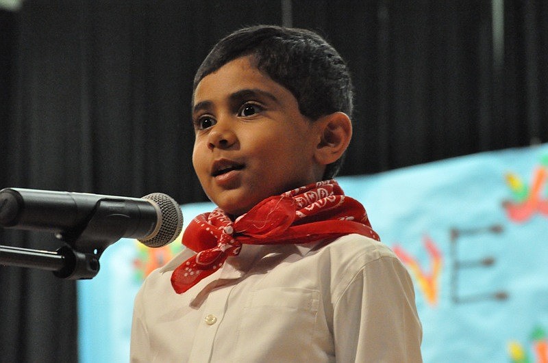 Yusef Qureshi tells the villagers to go home and bring meat, onions and barely to add to the soup.