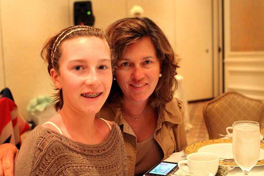 Kylie and Debbie Lynch enjoy Spring break by celebrating the royal wedding Friday, April 29 at the Ritz Carlton.