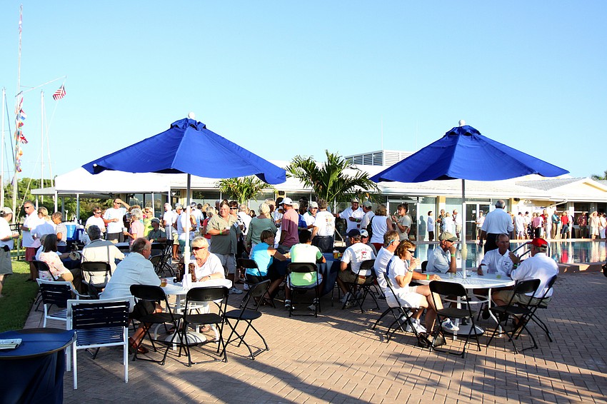 Beth Rigby and Ralph Ward enjoy some margaritas after crewing the 
