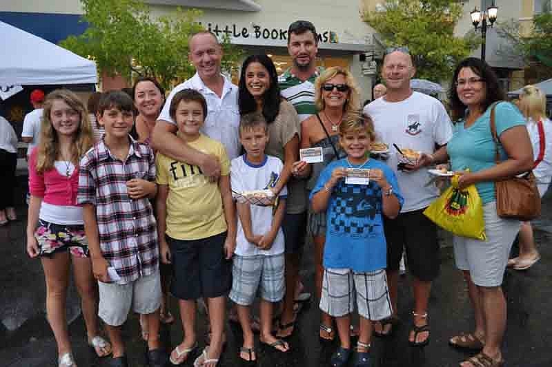 Parrish resident Laura Morris, right, came out with the Alger, Hammer, Waxler and Punzone families, all of River Club.