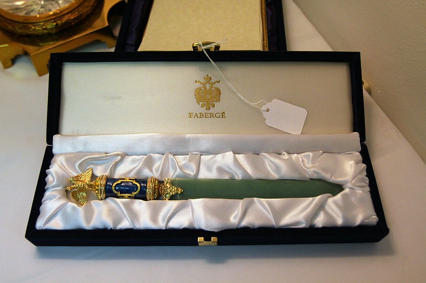 A Faberge letter opener.