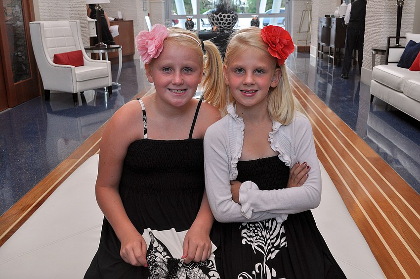 Kate, 9, and Claire, 7, Barron