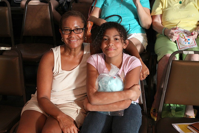 Marybeth Spence and Isabella Benitez, 9, attended the American Youth Circus Organizationâ€™s showcase performance Thursday, Aug. 18 inside the PAL Sailor Circus Arena.