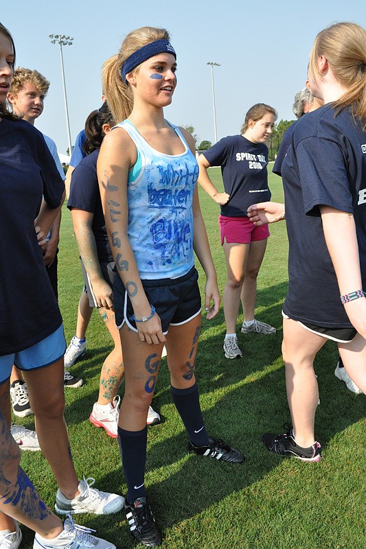 Sarah Nimptsch, 15, led her team through a minefield.