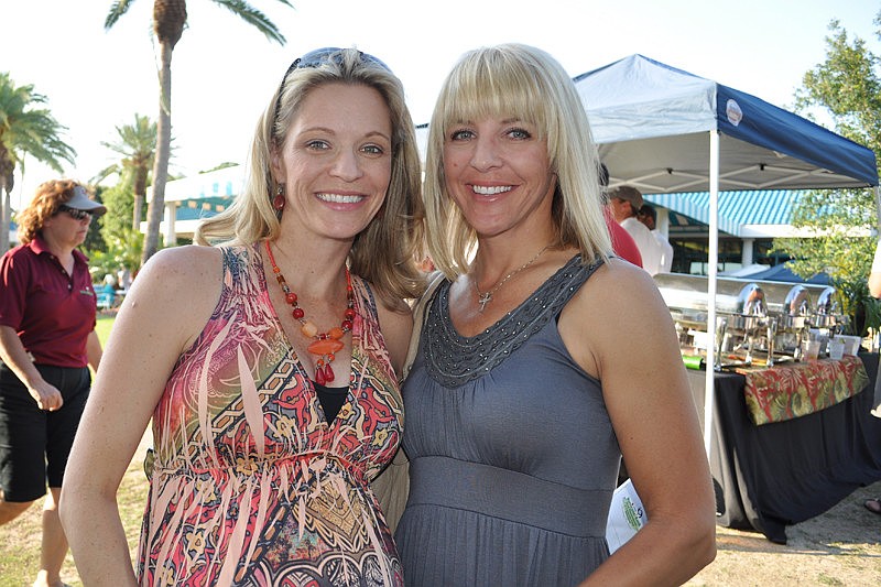 Red Cross board member Kimberly Manooshian with friend Kristi Bratzke