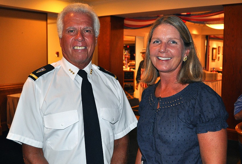Commodore Bob Baime and Terri Baker