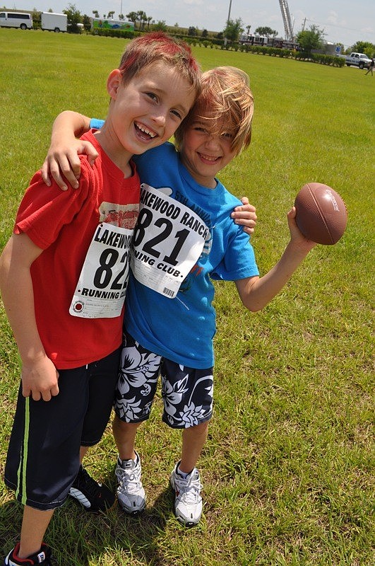 Tyler Perkins and Colson Gerard, both 7, are in the same class.