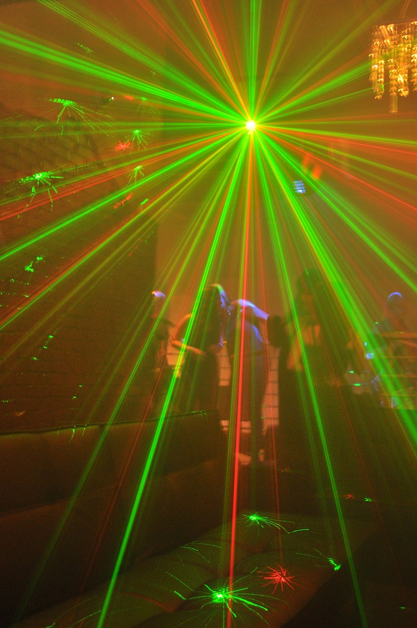 The party had some amazing lighting.