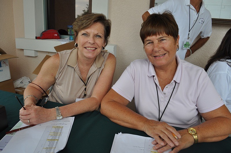 Judy Wright and Jean Petrucci registered golfers.