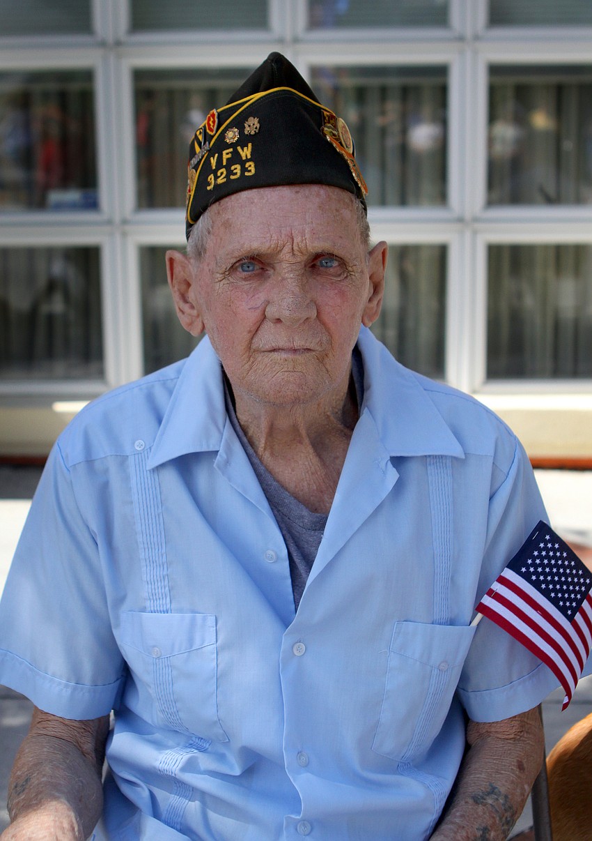 Russell Perkins, Army veteran who served in Korea from 1950-1955, came out to Monday, May 30 to watch the Sarasota Memorial Day parade.