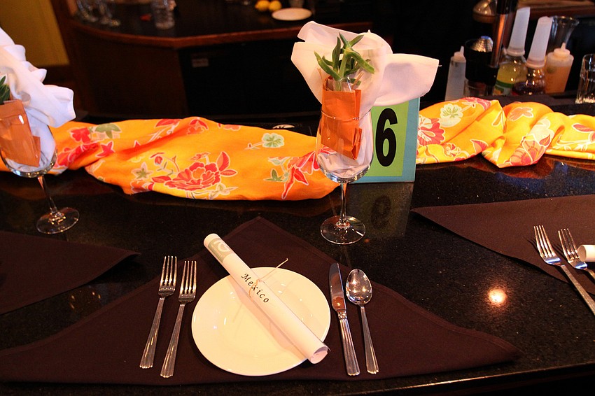 Each person got the directions and recipes for all the dishes created during the interactive dinner as well as an ice vine plant to take home and plant.