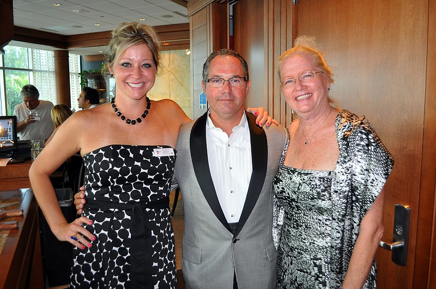 Michelle Gormley, Commodore Jeff Birnbach and Susan Gormley