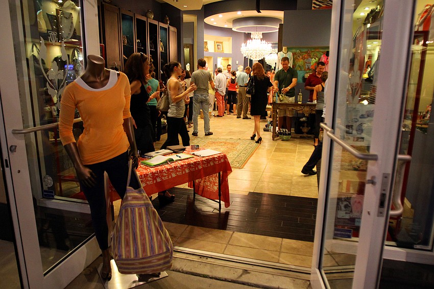 A view of the inside of T. Georgianos Friday, Aug. 26 during Vinyasa & Vino.