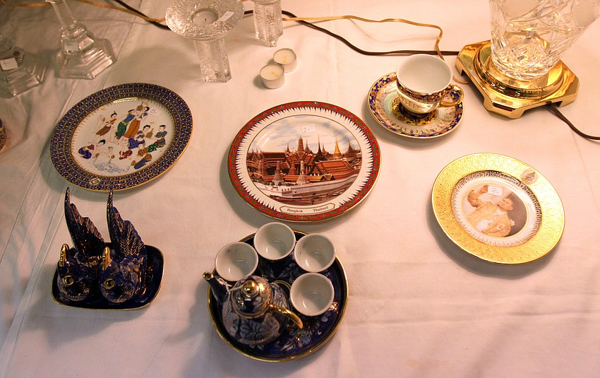 The late Sarasota philanthropist enjoyed traveling, especially to Thailand, and many of her trinkets from her travels were for sale Friday, July 22 at the estate sale.