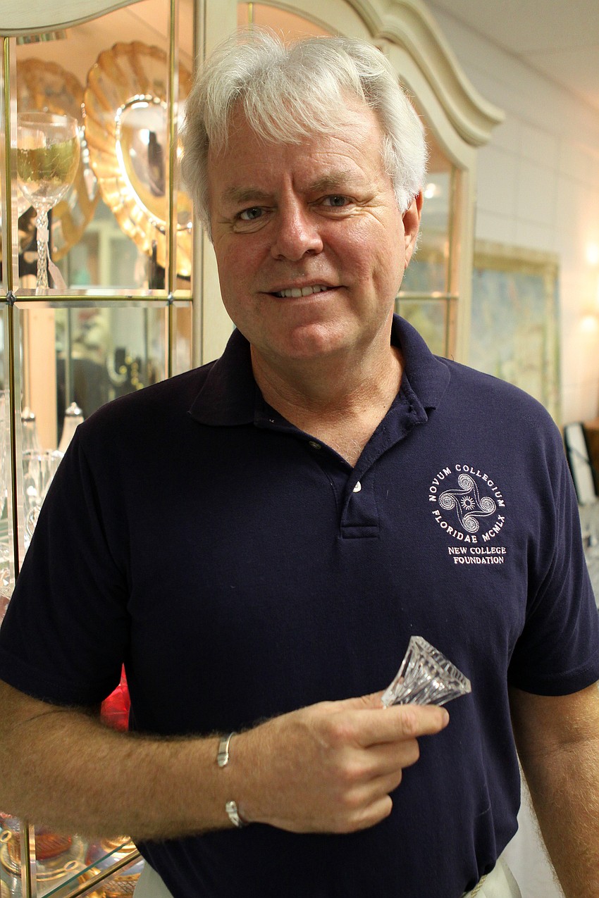Dennis Stover bought a Waterford crystal stopper Friday, July 22 at the estate sale. â€œI collect smaller things these days and I just wanted a memento from the estate,â€ said Stover.
