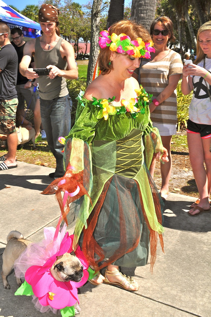 Terri LaPerna and Lillybell strut their stuff.