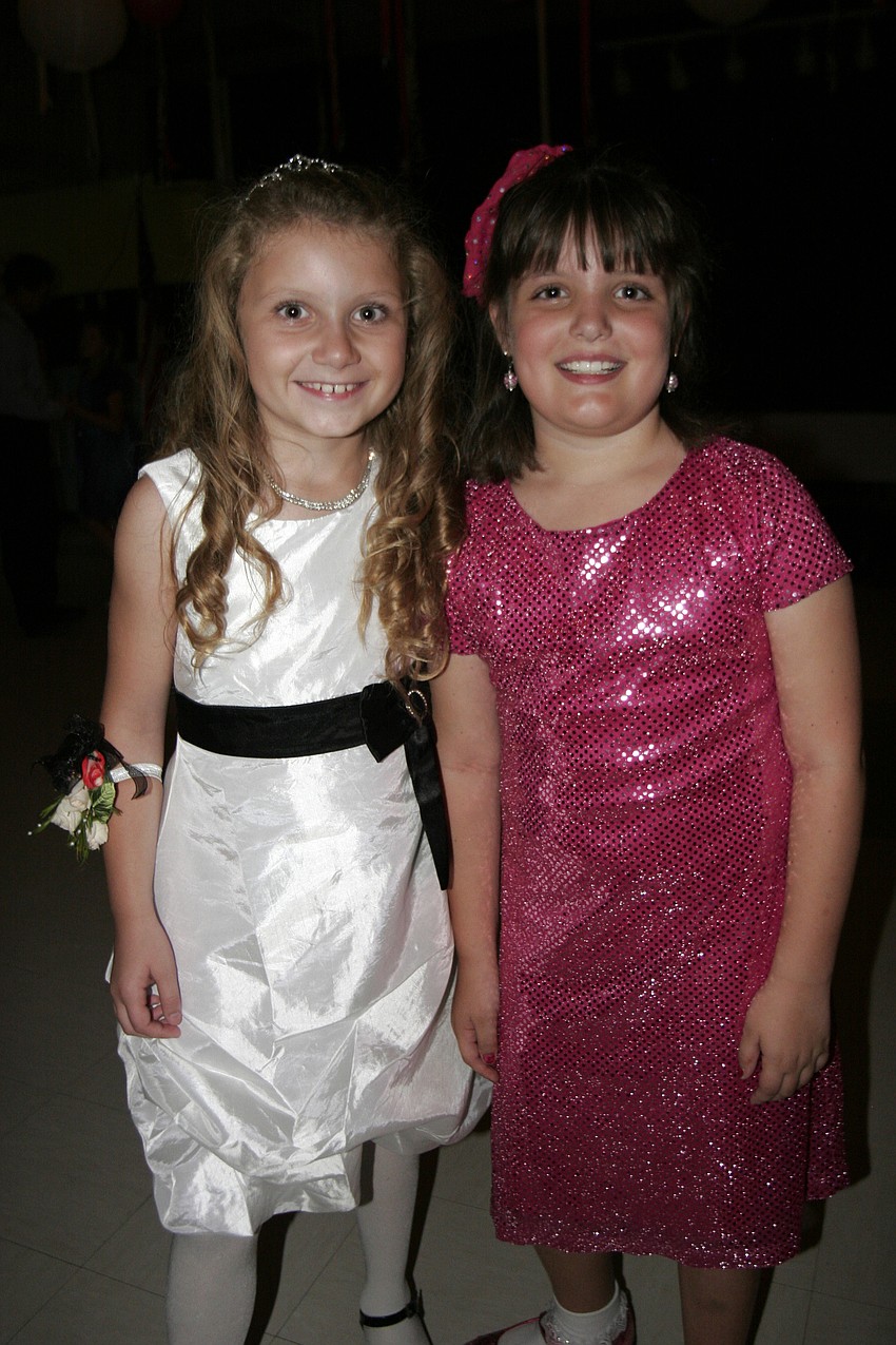 Eight-year-olds Ronni Belser and Alayna Tabor spent most of the night out on the dance floor.