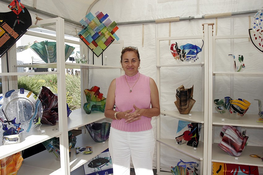 Josephina Espinosa has been making glass sculptures for 20 years.