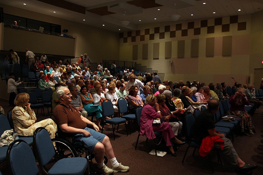 The audience stays after 