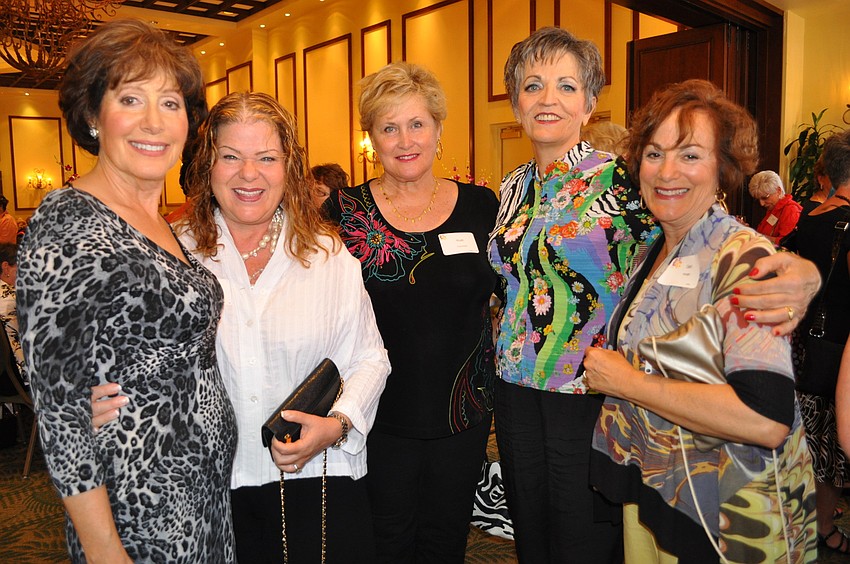 Christine Zieg, Ellen Echales, Ruth Cummins, Colette Knox and Geri Klinger all are residents of the Lakewood Ranch Golf & Country Club.