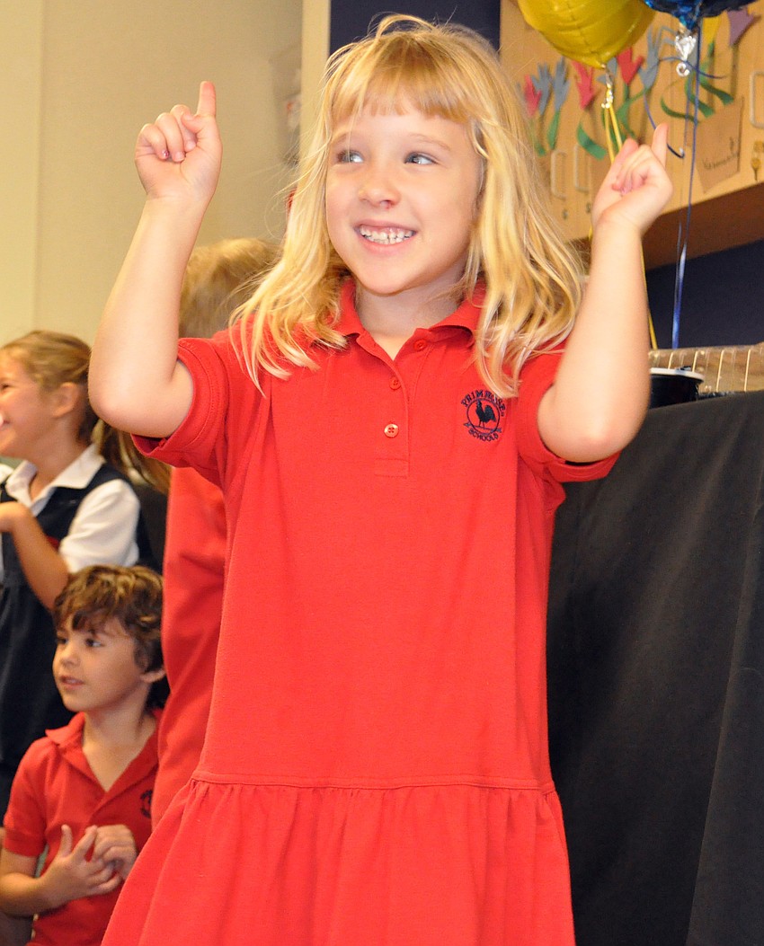 Five-year-old Sydney Ingram knew all of the moves to the 