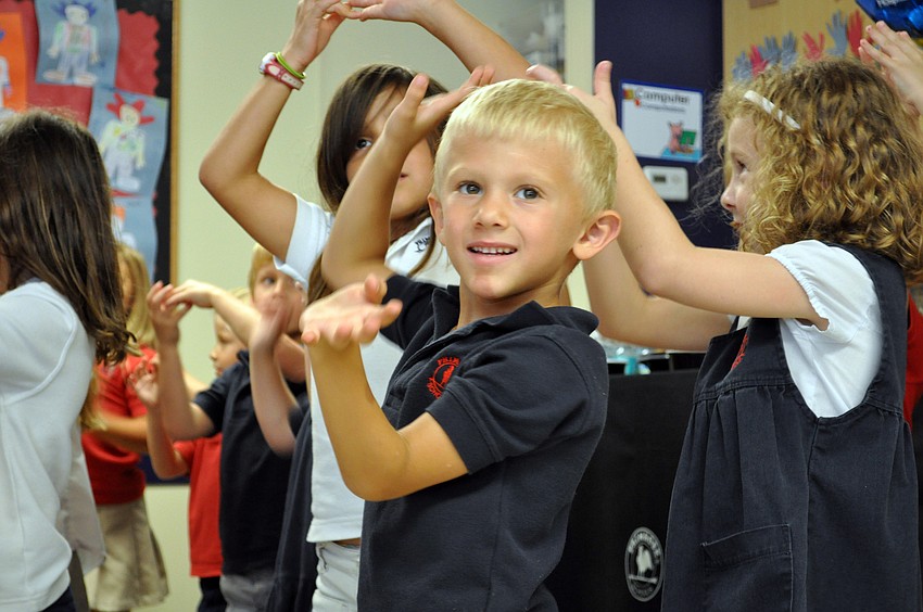 TJ Stone, 5, couldn't wait to show off his dance moves.