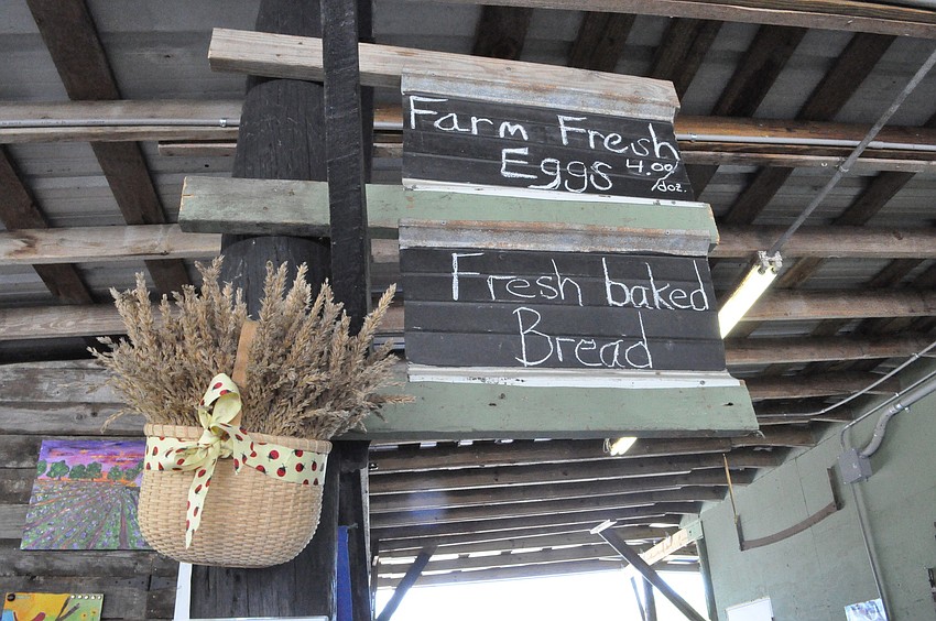 The family farm sells fresh eggs, bread, produce and other local items from 9 a.m. to 6 p.m., Tuesday through Saturday.