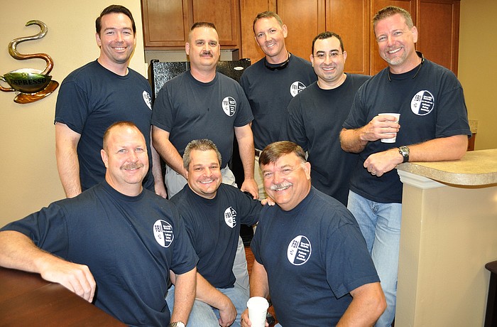 Fathers Being Involved volunteers Randy Smith, Dane Schlick, Matt Davis, Chris Gore, Paul Beckel, Gary Rademaker, Larry Luh and Bob Weronik completed the renovation in just three days.