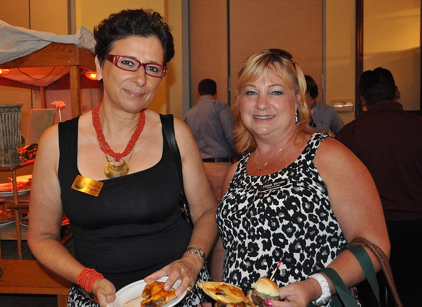 Patricia Staebler and Debbie Wagner were looking forward to networking with other businesses.