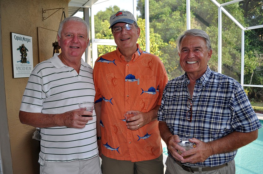 John Schleicher, Charlie Schubert and Paul Jackowski enjoyed the evening.