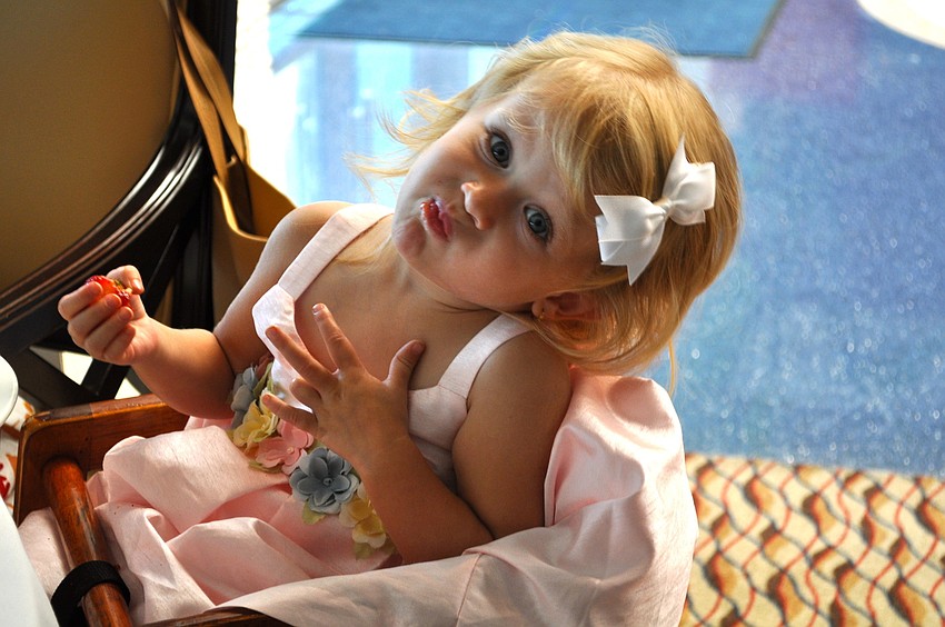 Francis Bersch finds strawberries delightful and delicious.