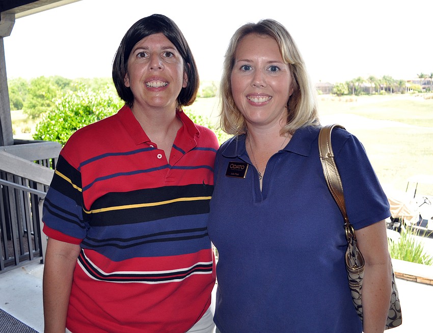 Kelly French, left, pictured with Julie Platt, helped organize the event.