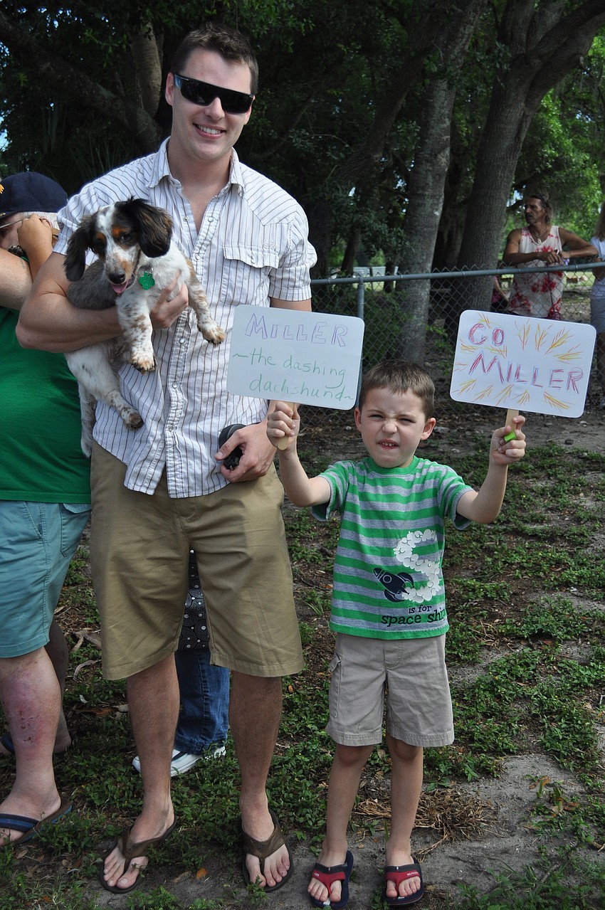 Andrew and Jacob Hard with Miller
