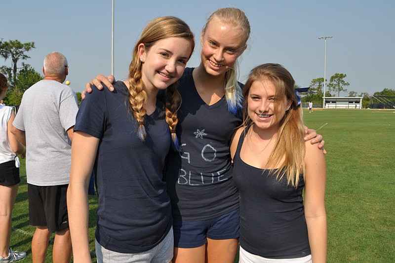 Riley Doyle, Victoria Sellberg and Devin Bradbury were eager to get in on the action.