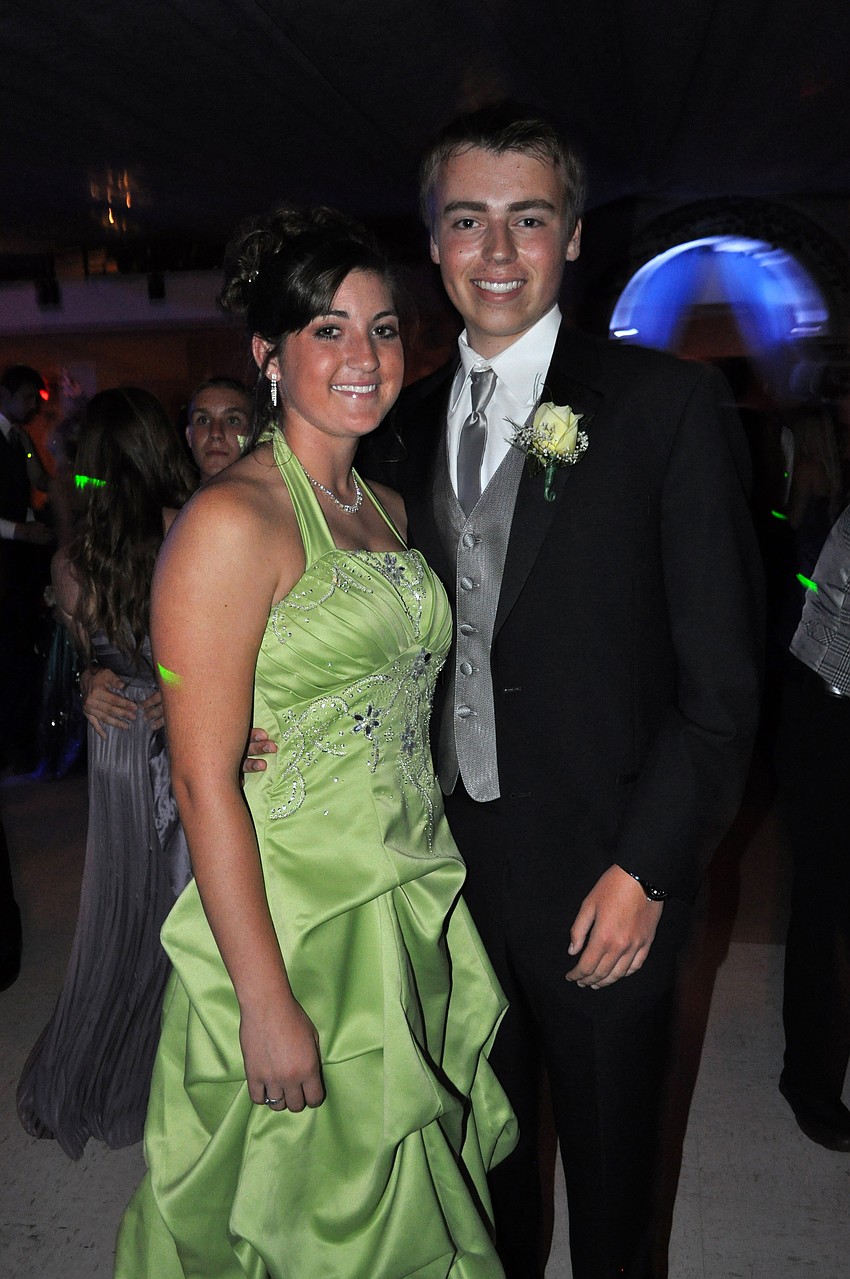 Brianna Maxa attended Prom with fellow senior Connor Ray.