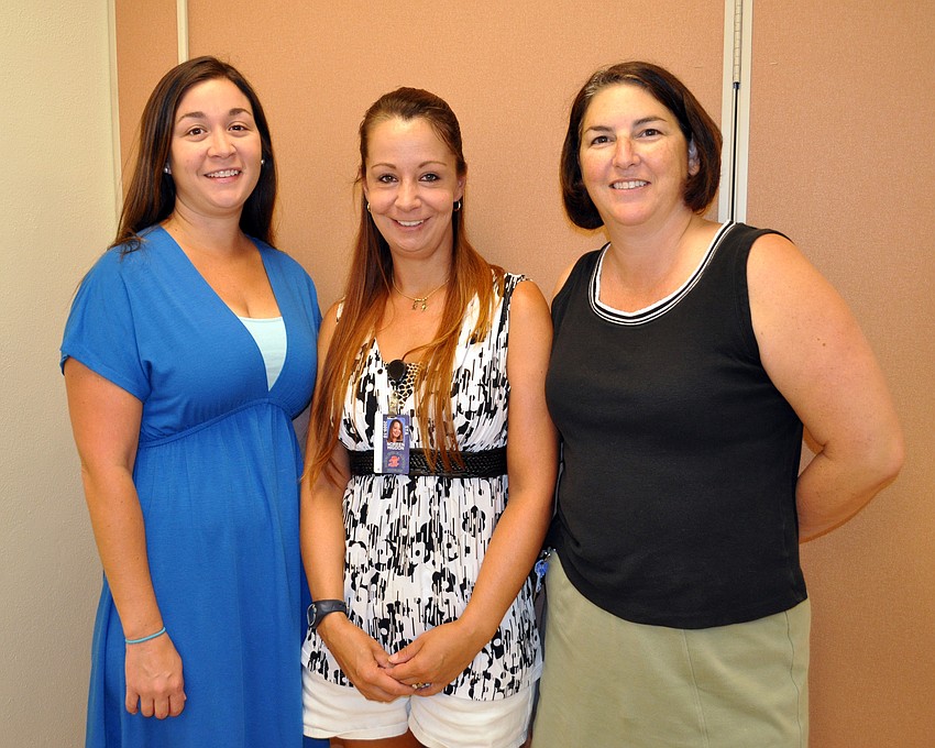Jodi Bailey, Noreen Higdon and Linda Smelser have been volunteering since their children started attending Braden River Elementary.