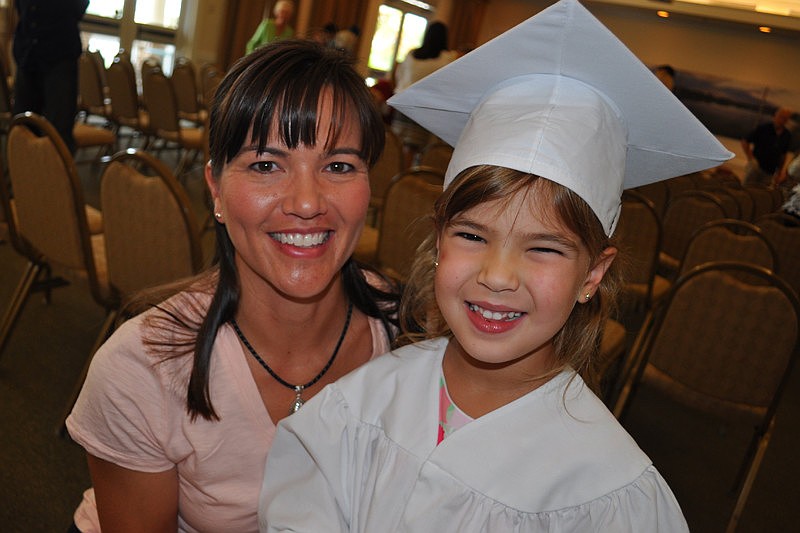 Jenny Bolduc came out to see her daughter, Jamie, 5, graduate.