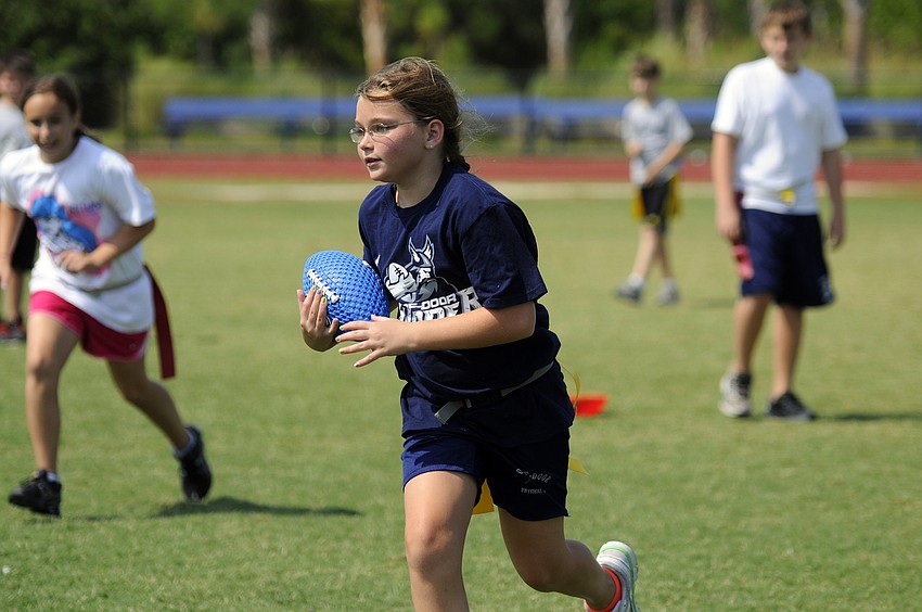 Ten-year-old Kinsey Newhamsâ€™ favorite part of camp was being able to be with her friends while learning how to play different sports.